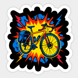 Touring bicycle Sticker